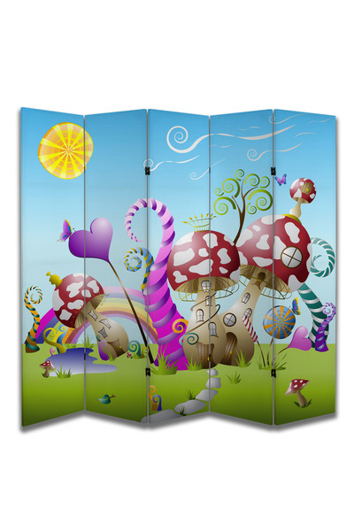 dbsanat Çocuk Temalı Özel Tasarım Paravan Room Divider 180 x 200 cm