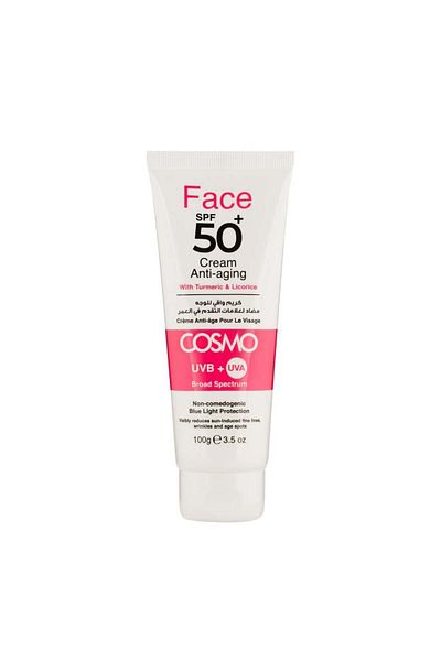 Cosmo Anti-Aging Face Sunscreen Cream SPF +50 by Cosmo, 100g