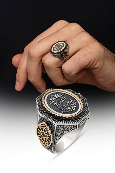 ALYANSEVİM Kişiye Özel İsimli 925 Gümüş Yüzük