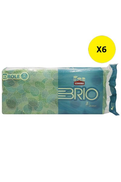 BRIO X6-BRIO TOILET PAPER 10ROLLS 3LAYERS