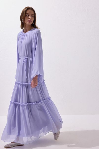 KADRİYE BAŞTÜRK Julie Long Dress Lilac