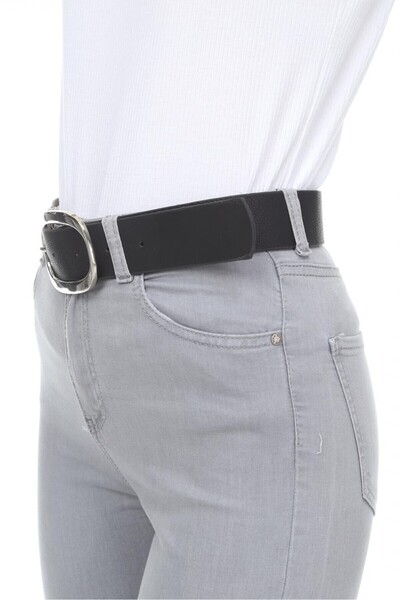 Paçuli Moda حزام نسائي بيضاوي بإبزيم لامع من الباتشولي K-ss20042