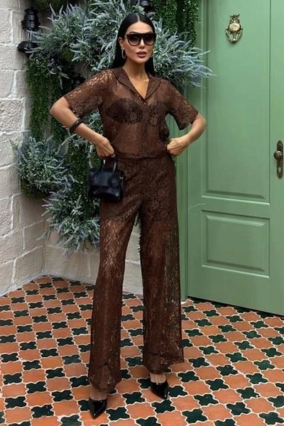 nedo7 Lined Pant Lace Double Suit 10119