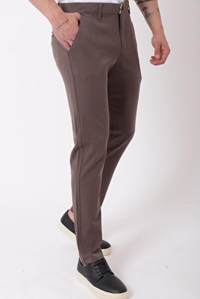 Stilkombin Narrow Leg Fabric Trousers Dp_0396