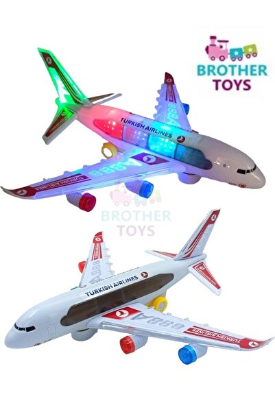 Brother Toys Turkish Airlines A330 Oyuncak Uçak Büyük Sesli Işıklı 40CM. Türk Hava Yolları THY