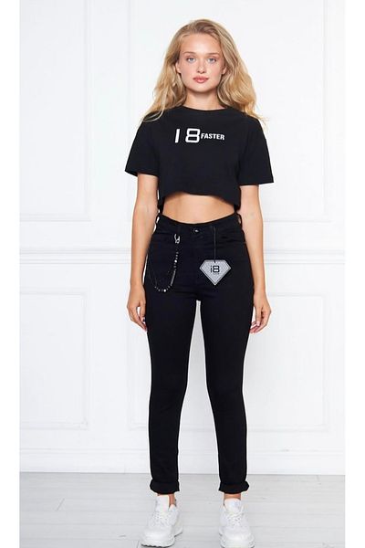 Lotus Women's Black Denim Pants