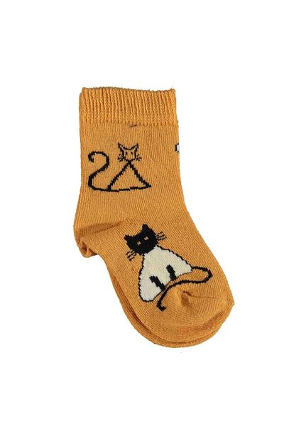 Bibaby Biorganic New Cats Age Socket Socks 68424 Mustard