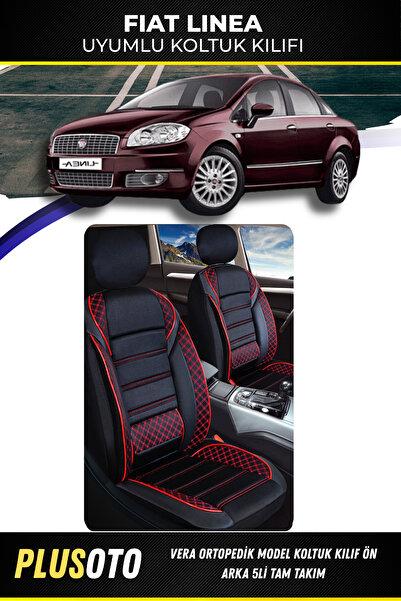 PlusOto مجموعة أغطية مقاعد السيارة المتوافقة مع فيات لينيا من سلسلة فيرا بالل...