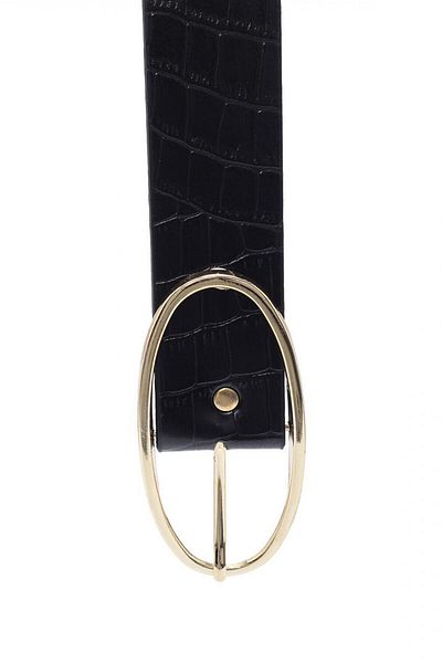 Paçuli Moda Patchouli Women's Oval Buckle Belt 20053