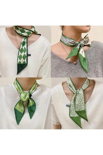 dukart Trendlover Red Geometric Patterned Scarf