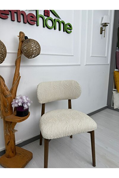 Defne Home bohem sandalye kılıfı Krem