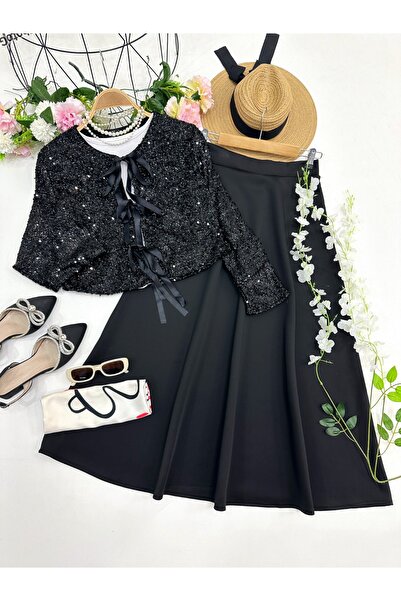 YEDİLALE Sequin Skirt Jacket Dual Set [All Details Are in the Product Description]4681