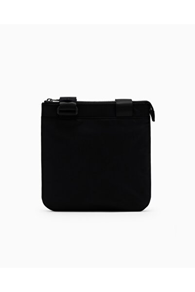 Armani Exchange Чоловіча сумка через плече з регульованими ременями, застібкою-блискавкою, широким використанням, чорна XM000105 AF15129-UC00