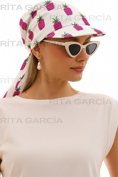 Ritagarcia Safari Tie-Up Bandana Visor with Shield