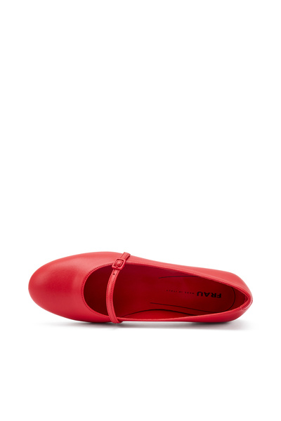 Frau Woman / girl ballet flat 70p5 frau leather ballet flats with strap