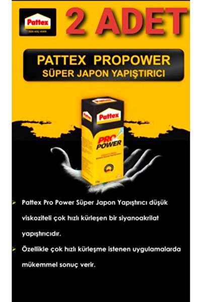 Yuka 2 ADET PATEX Pro Power Süper Japon Yapıştırıcı, 15 gr, Hızlı ve Güçlü Ya...