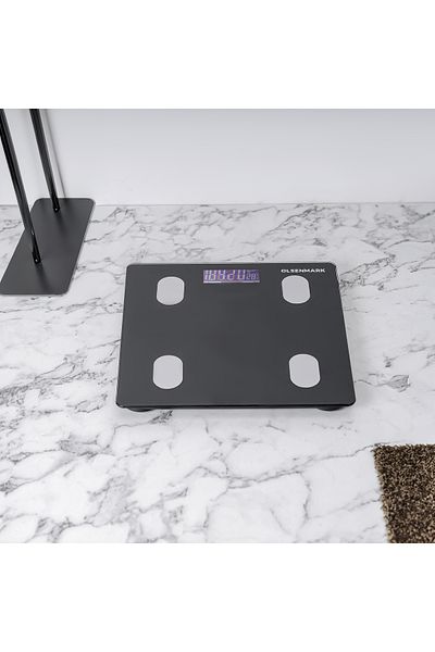 Olsenmark Ombs2256 Digital Personal Scale, 180kg Capacity ,link With Phone , Weighing Machine, Measurement