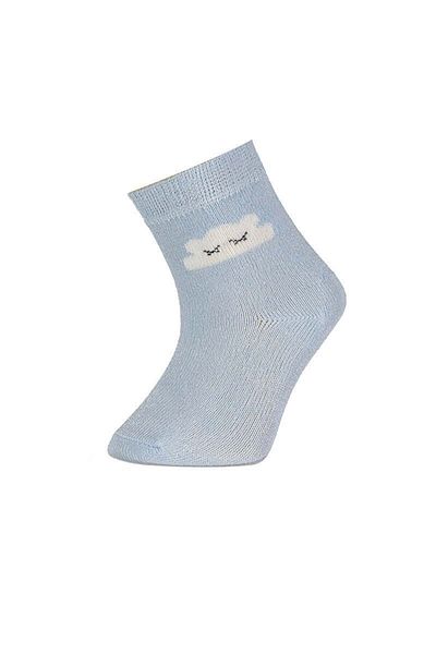 Bibaby Patterned Bamboo 2-Piece Socks 68384 Stone-Blue