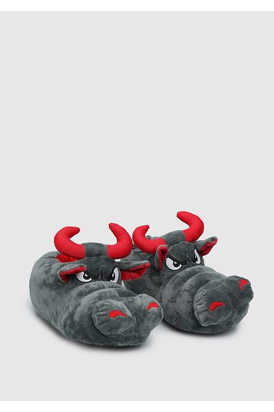 Twigy Γυναικεία σερβιτόρος Taurus Size Animal Slippers Γκρι 36/41