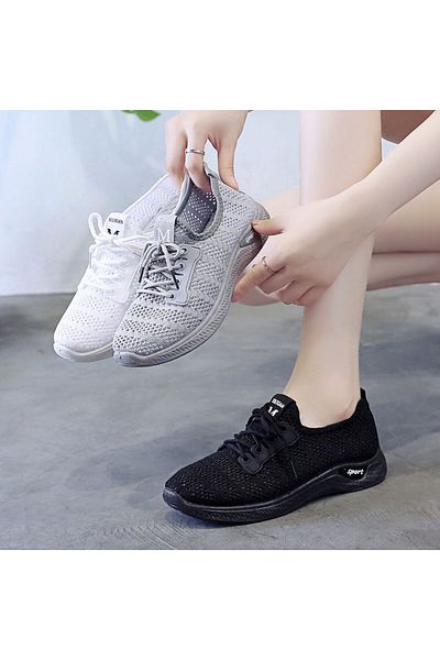 Muchmy Hollow Design Girls Sneakers Breathable Lightweight Sports Running Women's Sneakers