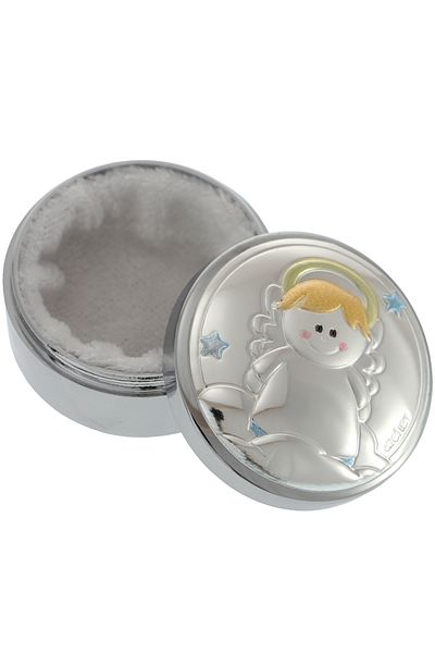 GiftExpress First Tooth Box with Angel Baby Boy