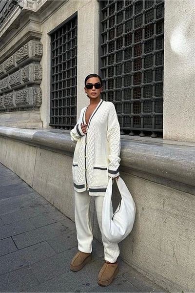nedo7 Lunadel Knitwear Cardigan Trouser Suit 9974