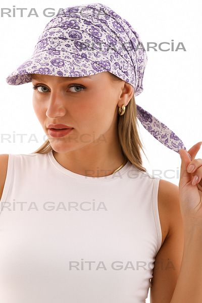 Ritagarcia Safari Tie-Up Bandana Visor with Shield