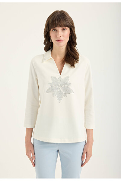 Masha Kate Polo Yaka Sweatshirt