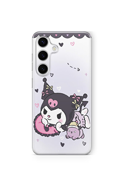 Space Star Samsung Galaxy A17 Uyumlu Kuromi Tasarım Baskılı Şeffaf Kılıf