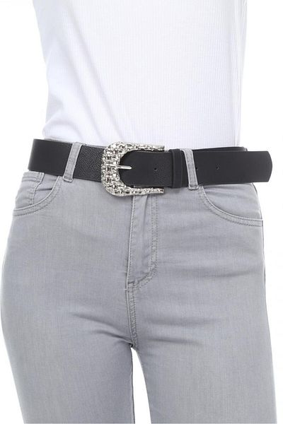 Paçuli Moda Patchouli Women's Metal Buckle Belt K-ss20041