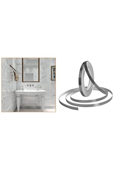 Ecosell Fayans Arası Şerit Bant Kendinden Yapışkanlı Derz Bandı 50 M 0,5 Cm G...