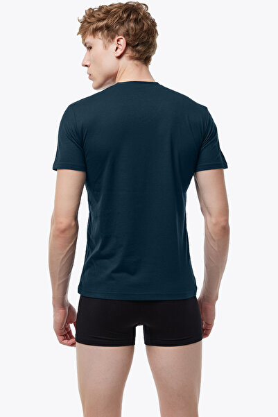 Malabadi Men's Smoked 2-Pack Round Neck Modal Thin Summer Coolness T-Shirt 2m084