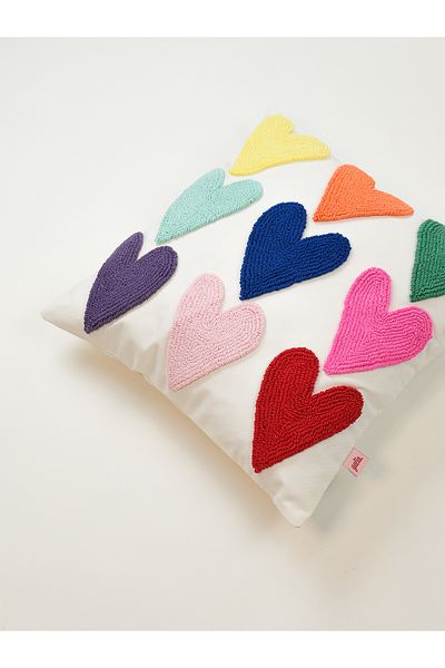 Galia Tasarım Husă de pernă Heart Punch - Colorată