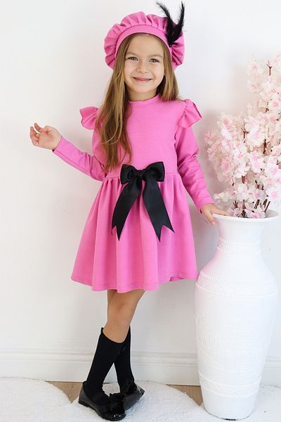 Parla Kids Set de rochii de seara cu fundita din bumbac Sofia roz pentru fete