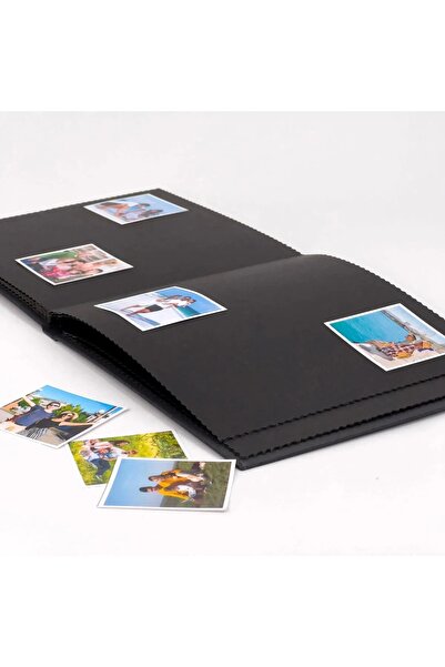 Andoweb Black Memory Book 50 Pages - White Gel Pen and Sticker Set