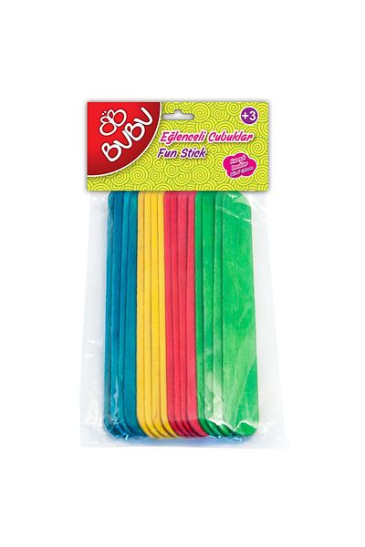 Bubu Bu-Bu Fun Sticks Colorful 15X1,8Cm 40Pcs Long