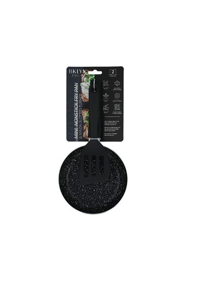 Brooklyn Steel 2-Piece Mini Non-Stick Fry Pan and Nylon Slotted Turner