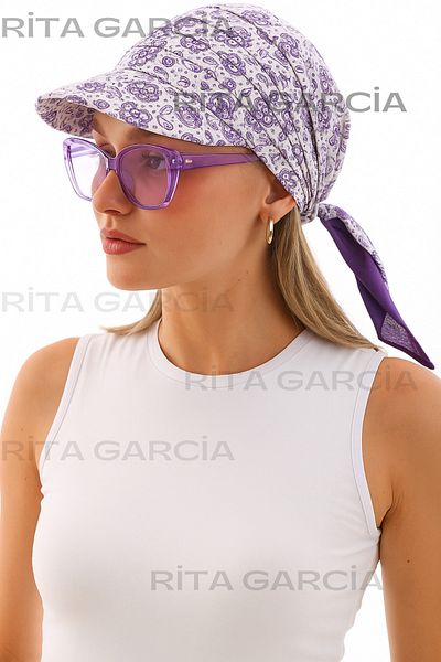 Ritagarcia Safari Tie-Up Bandana Visor with Shield