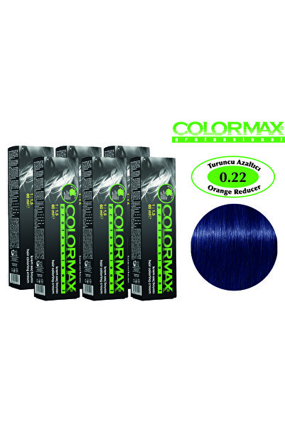 Colormax Yeni Colormax 0.22 Turuncu Düzeltici Saç Boyası - 6 Adet