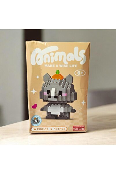 Innovate Store Brıcks Sevimli Hayvan Gergedan Yapı Blokları Eğitici Eğlenceli...