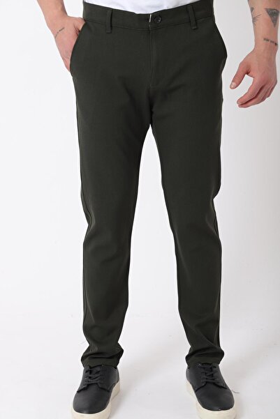 Stilkombin Narrow Leg Fabric Trousers Dp_0396