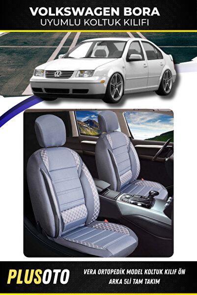 PlusOto مجموعة أغطية مقاعد السيارة المدخنة المتوافقة مع سلسلة فولكس فاجن بورا...