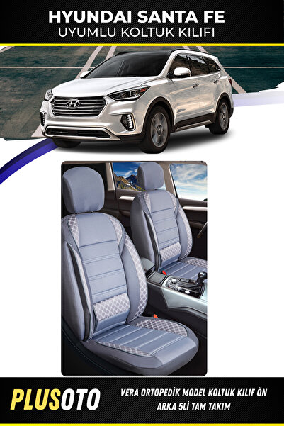 PlusOto مجموعة أغطية مقاعد السيارة المدخنة المتوافقة مع سلسلة Vera من Hyundai...