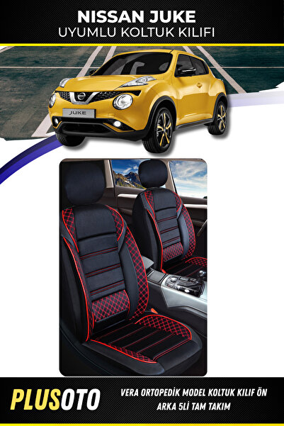 PlusOto مجموعة غطاء مقعد السيارة المتوافقة مع سلسلة Vera من Nissan Juke باللو...
