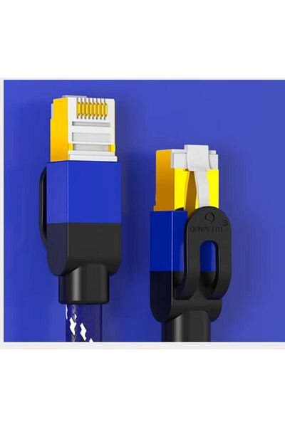 Ofnpftth Cablu de internet de mare viteză, nailon, RJ45, 10gbps, 600mhz, 3 m
