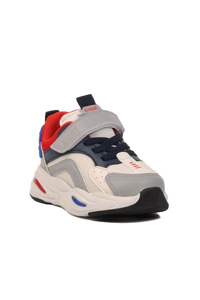 WALKWAY Cool Evo P White-Navy Blue Lightweight Flexible Children's Sports Shoes
