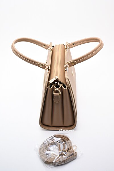 Jasmin Mink Three-Eye Women's Handbag with Shoulder Strap