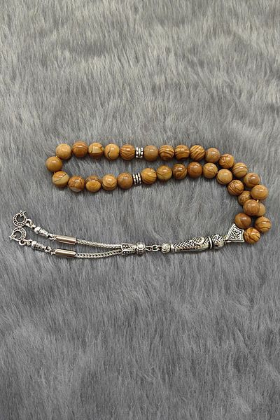 Chavin Brown Jasper Stone Natural Stone Rosary Ev87