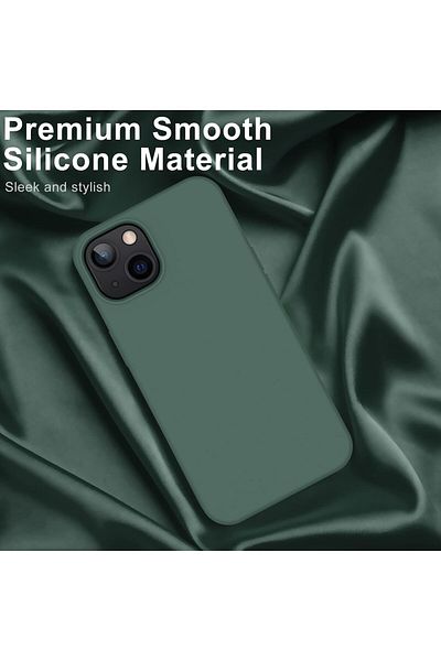 Generic Silicone Case Cover Compatible with iPhone 14 plus 6.7 " , Ultra Slim Fit with Full Body Protection
