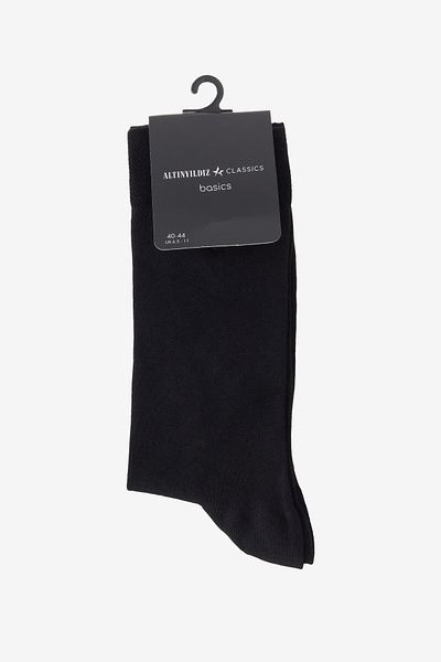 ALTINYILDIZ CLASSICS Men's Black Modal Single Socks